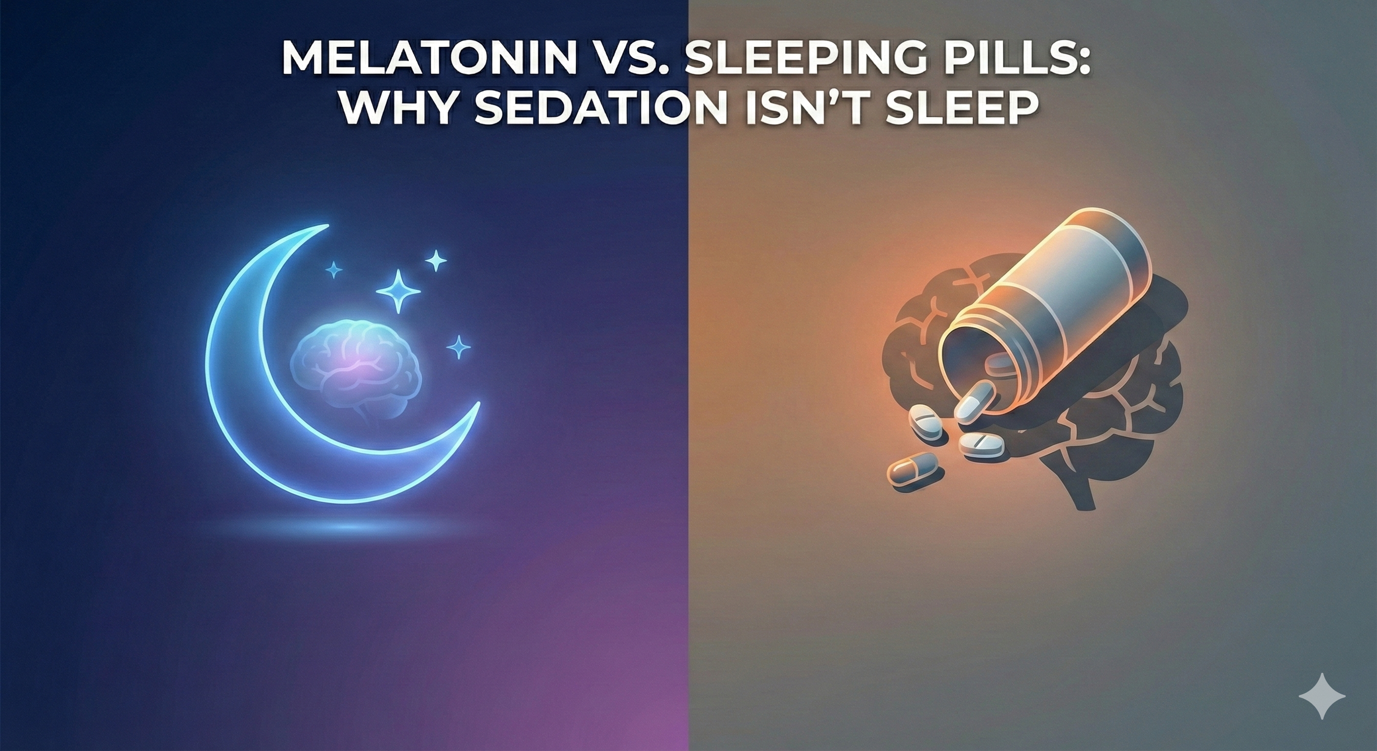 Melatonin vs. Sleeping Pills: Why Sedation Isn't Sleep